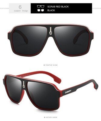 6DUBERY Brand Design Polarized Sunglasses Men Driving Shades Male Retro Sun Glasses For Men Summer Mirror Goggle UV400 Oculos