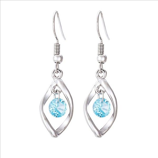 New net celebrity same earrings long style earrings, silver girl jewelry