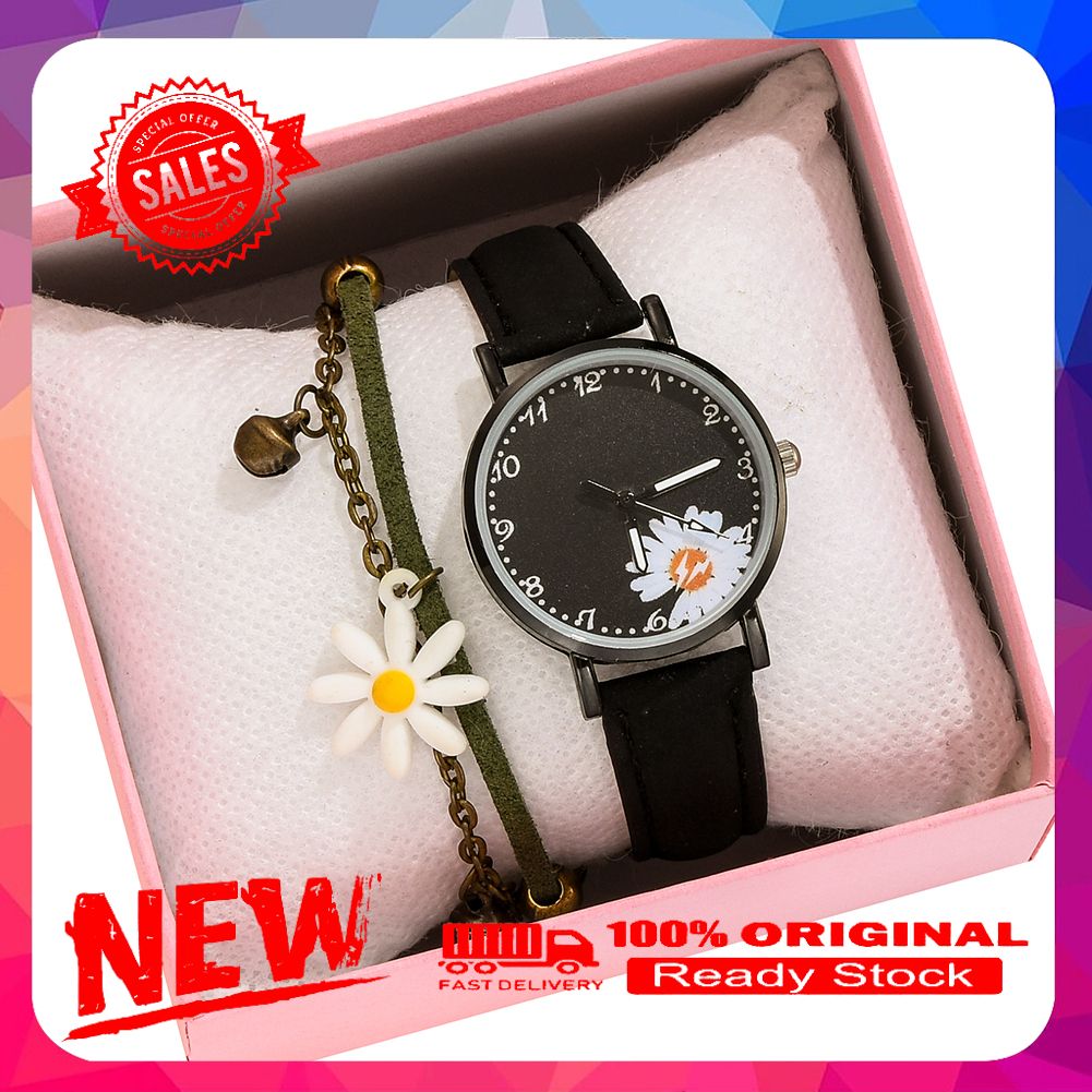XR4430 Women Ladies Marguerite Quartz Movement Analog Dial Wristwatch Bracelet