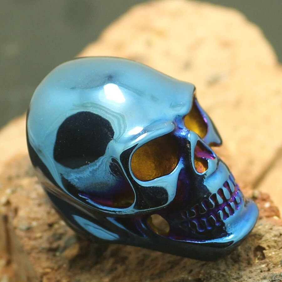 Size 6 to size 16 316L Stainless Steel Cool Big Skull Newest Design Ring