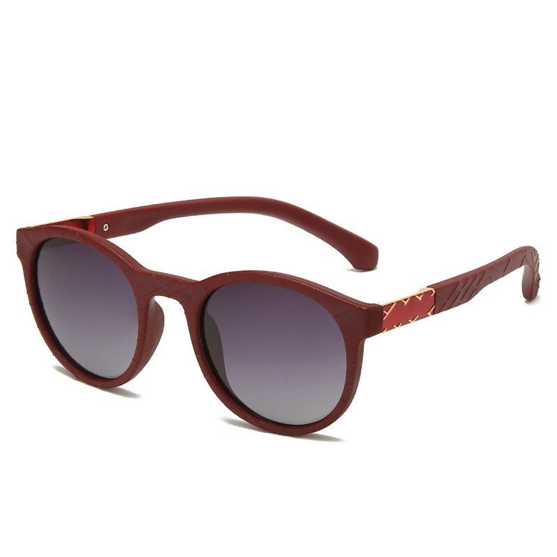 KMJ810-C6Tr90 Polaroid Sunglasses Round Flexible Driving Rubber Square Sun Glasses Famous Brand Men Polarized Sunglases for Women Men