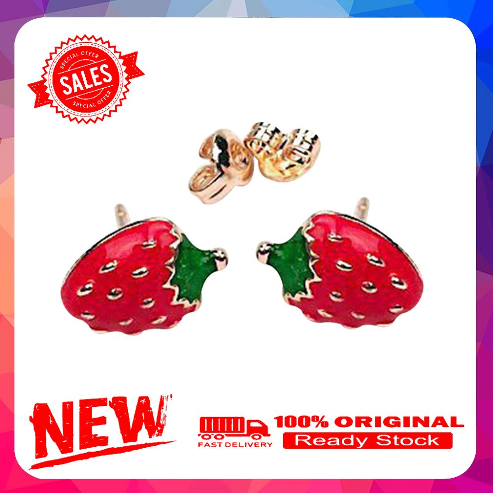 Cute Women Fruit Strawberry Watermelon Ladybird Ear Stud Earrings Jewelry Gift
