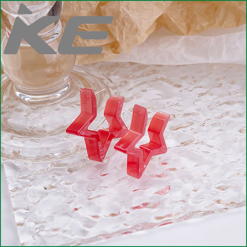 needle childlike color matching transparent star-shaped cute and delicate girl earrings simple personality rectangular earrings for gilrs for women low price