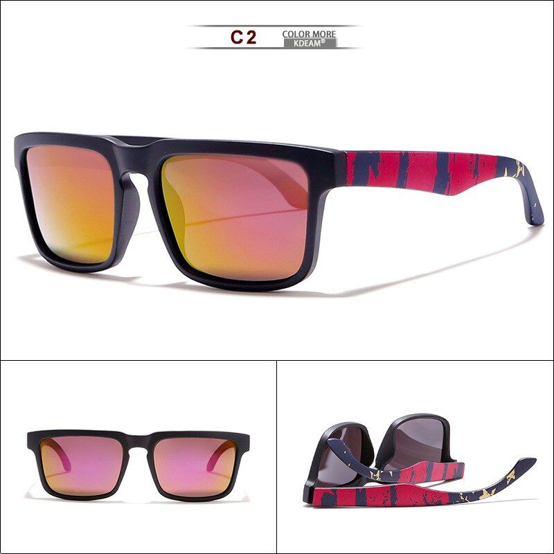 C2RBUDDY Fashion Men's Polarized Sunglasses Driving Glasses Creative Men's Sports Glasses Sunglasses Men lentes de sol hombre