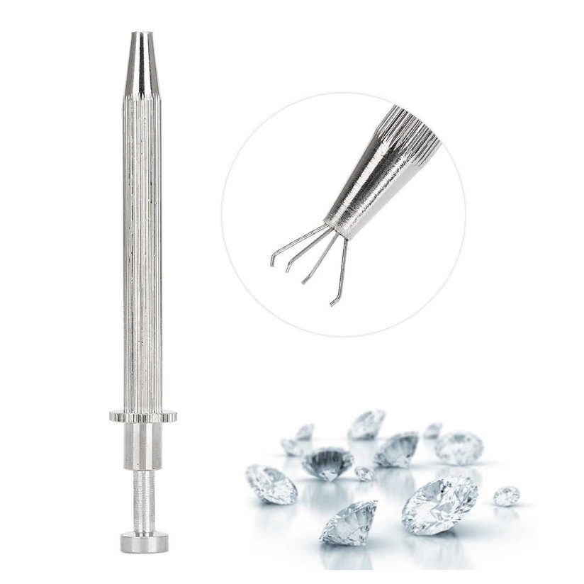 Professional Jewelry Pick Up Holder Tool Tweezers For Diamonds Gems Beads Pearls