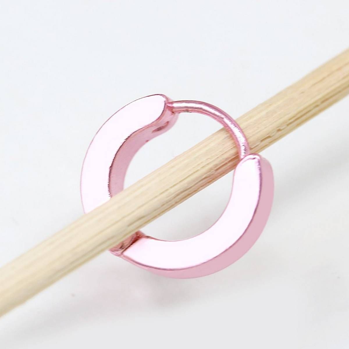 MA Korean Type Earrings Alloy Geometric Elements Round Earrings Gift Alloy203-pink