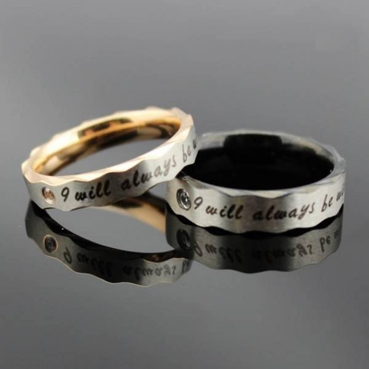 Couple's Matching Promise Finger Ring