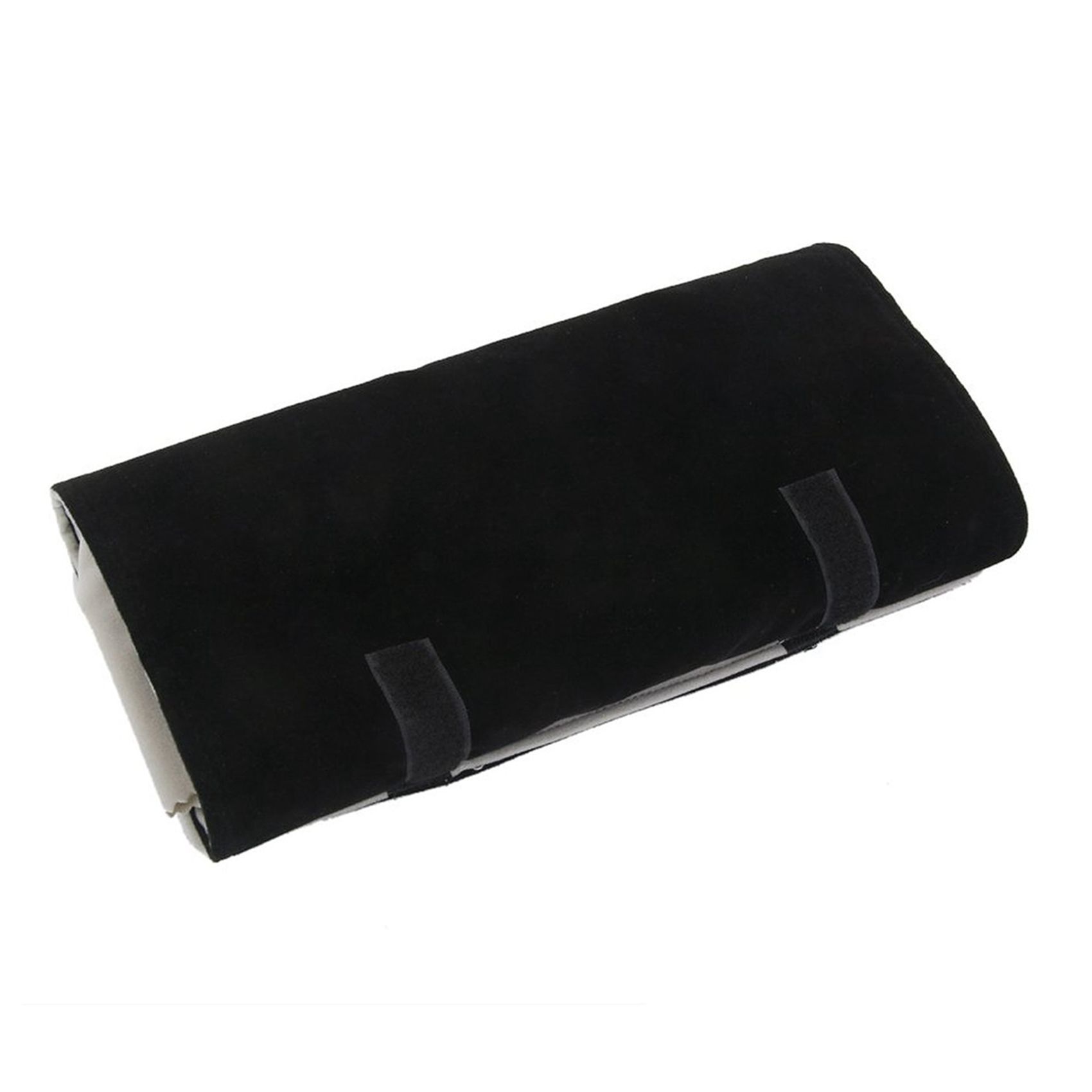 2X Luxury Velvet Jewellery Roll Ring Earrings Bracelet Display Organizer Pouch Grey
