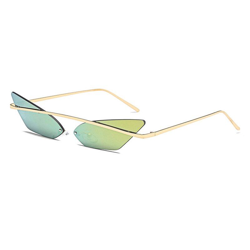 4Cat Eye Sunglasses Women Luxury Brand Designer Vintage Transparent Sun Glasses Metal Female Retro Red Black Eyewear