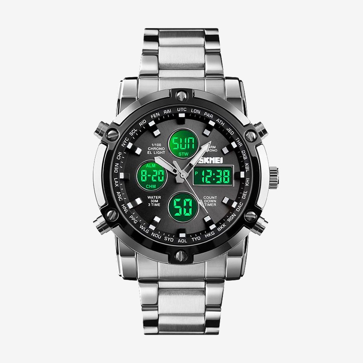 SKMEI Sports Fashion Quartz Dual Display Watch 1389