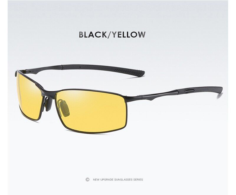 Black Night VisionGlasses BagBOOROOT Alloy Frame Sunglasses Men Women Polarized Sunglasses Fashion Classic Design UV400 Outdoor Driving Sun Glasses