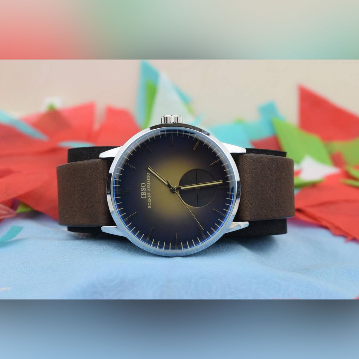 IBSO Casual Fashion Watch for Men Steel Analog Quartz Wristwatches S8256B