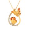 Fashion Women Butterfly Rhinestone Hollow Drop Pendant Neckle Jewelry Gift