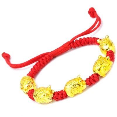 Bring Luck Wealth Pixiu Guardian Bracelet Beads Strand Chinese Bracelets Fengshui Wristband Unisex Lucky Wealthy For Men Women
