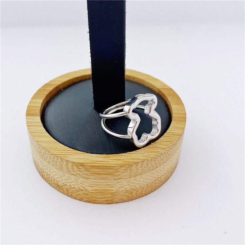 2020 bear rings  style ring stainless steel jewelry for best gift lovers ring cute style