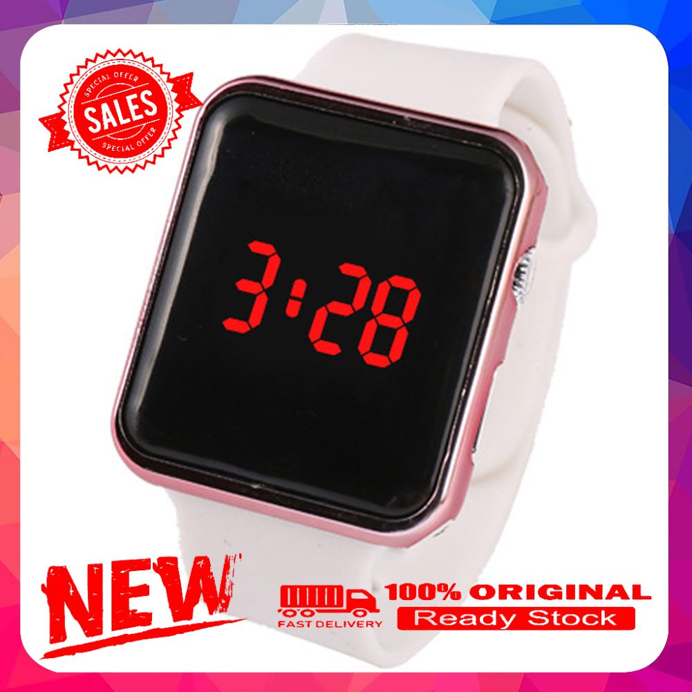 Vist Fox Fashion Unisex Students Square LED Display Adjustable Strap Digital Wrist Watch