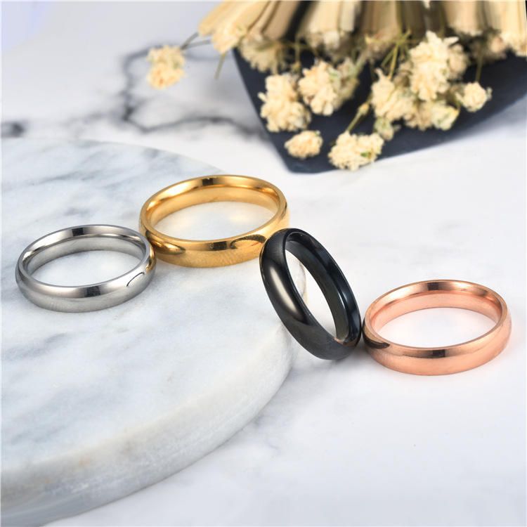 Inner Outer Ball Arc Custom Stainless Steel Jewelry Ring