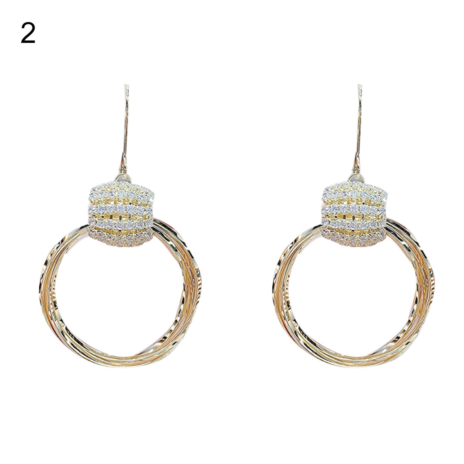 Dangle Earrings Geometric Shape Delicate Women Wear Dangle Earrings