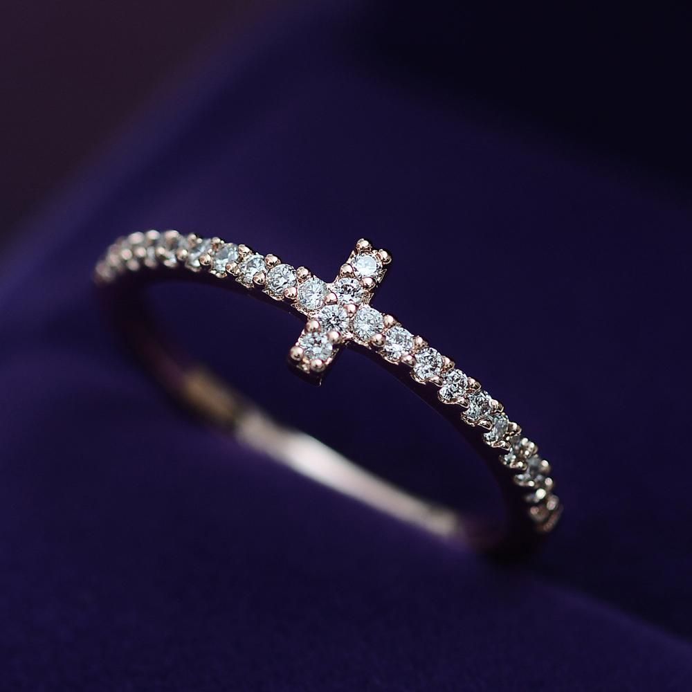 Luxury Female Big Crystal Round Engagement Ring Cute 925 Silver Zircon Stone Ring Vintage Wedding Rings For Women