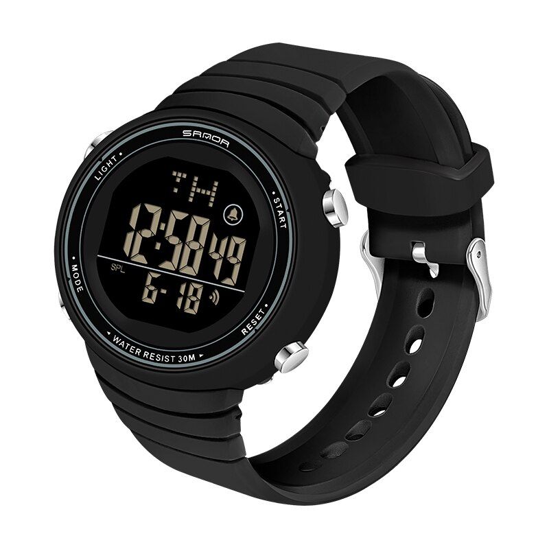 SANDA  Fashion BrandSports Women Watches Fashion Casual Waterproof LED Digital Watch Female Wristwatches Women Clock9002