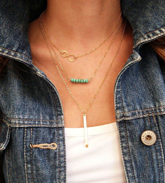 FENGLI Bohemian Multi Layer Necklaces&Pendants for Women Statement Golden Chain Necklace Summer Long Necklaces Boho Jewelry(null)