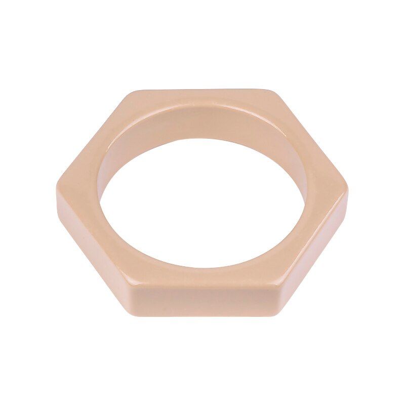 GuanLong Fashion Colorful Resin Geometric Hexagon Bangles Bracelets For Women Indian Exquisite Charms Bangle Party Jewellery