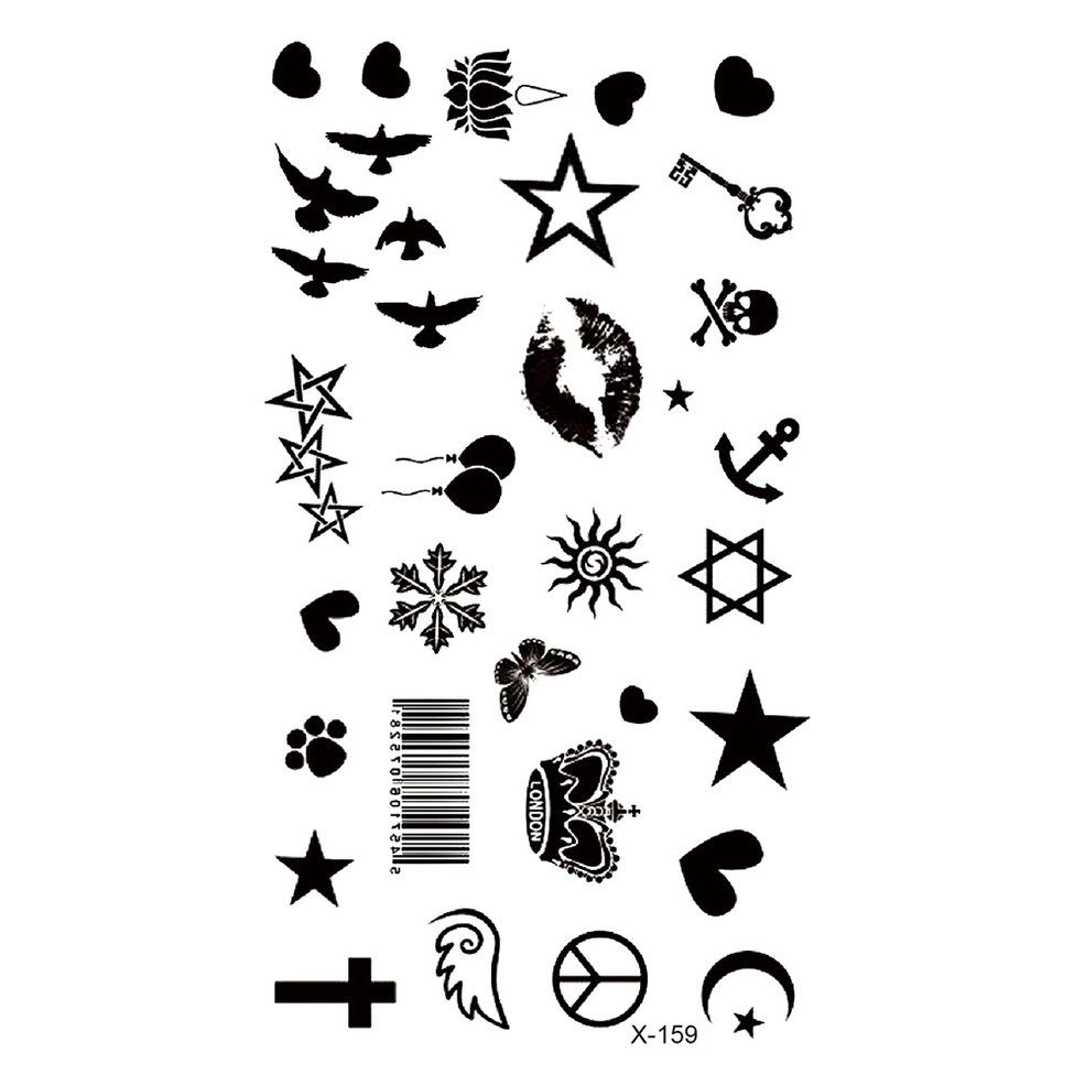 English Alphabet Symbol Waterproof Sticker Multiple Patterns