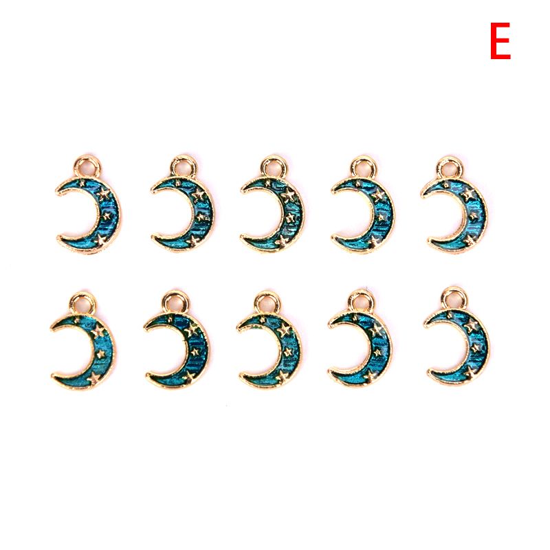 10Pcs/Set Enamel Alloy Universe Series Charms Pendant Jewelry DIY Craft Findings