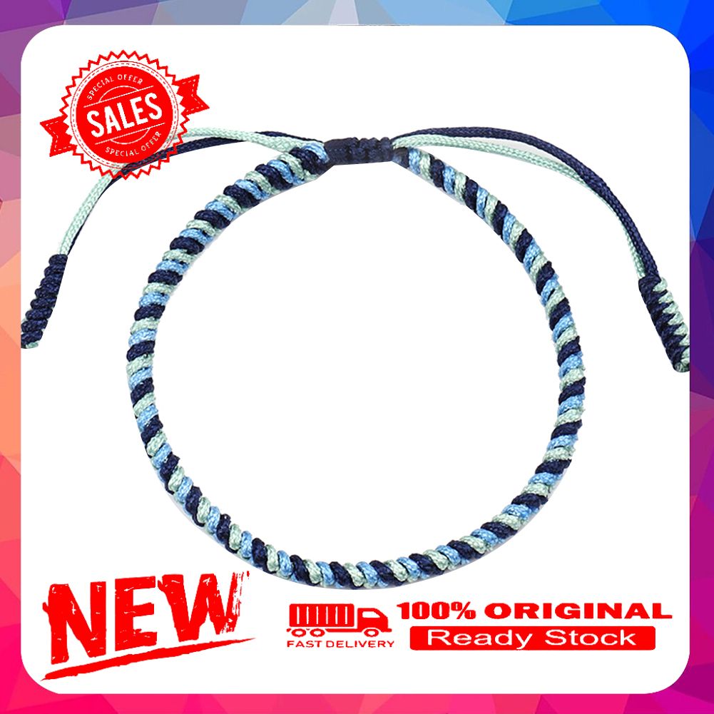 Handmade Knots Adjustable Braided Rope Lucky Bracelet Unisex Friendship Bangle