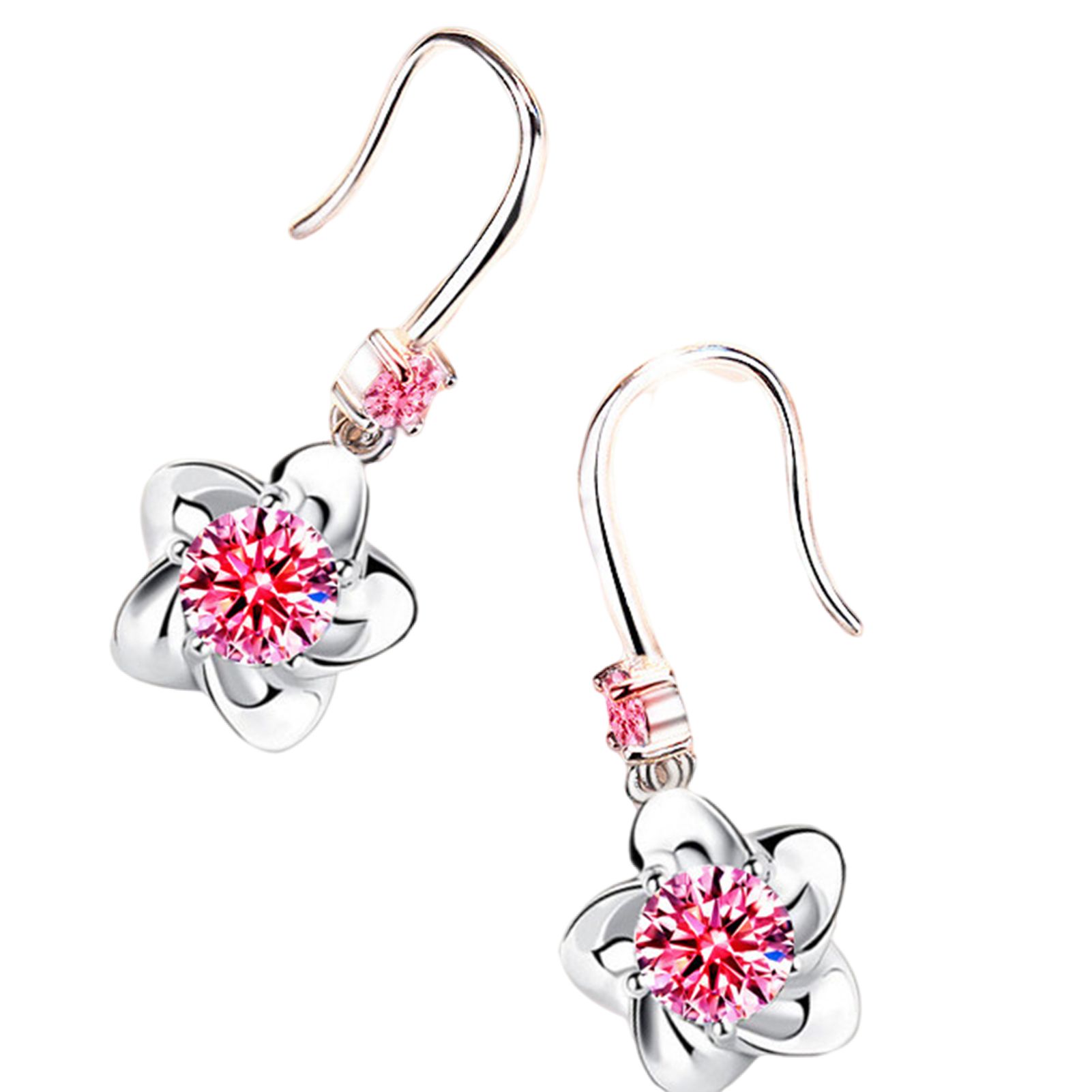 Drop Earrings Flower Shape Great Stickiness Dangle Earrings
