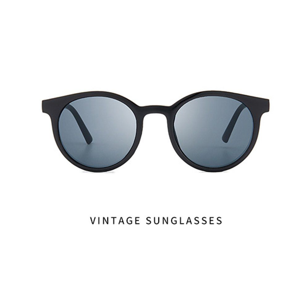 Round frame trend small frame glasses sunglasses Practical sunglasses birthday gift fashion wild Portable glasses