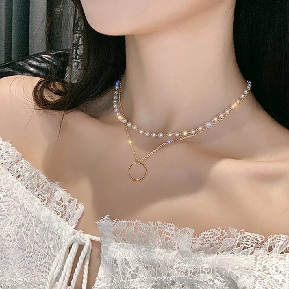 Fashion Beaded Pearl Necklace For Women - Necklace For Girls