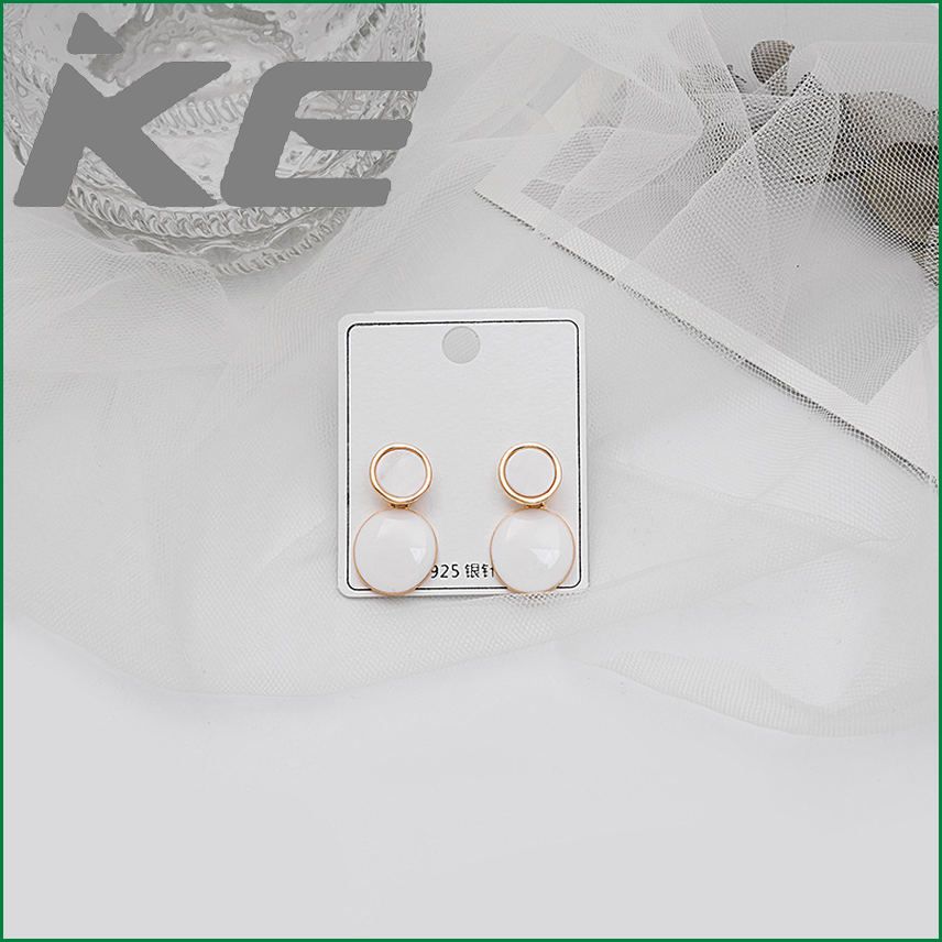 Stud Round Earrings Shell Stud Earrings Gentle Morandi Avocado Green Earrings for gilrs for women low price