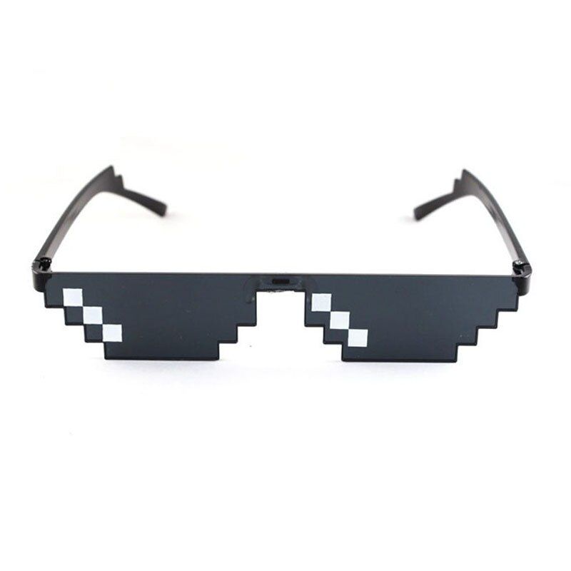 1XaYbZc 2020 Glasses 8 Bit Pixelated Sunglasses Men Women Brand Life Party Eyeglasses Mosaic Vintage Eyewear UV400