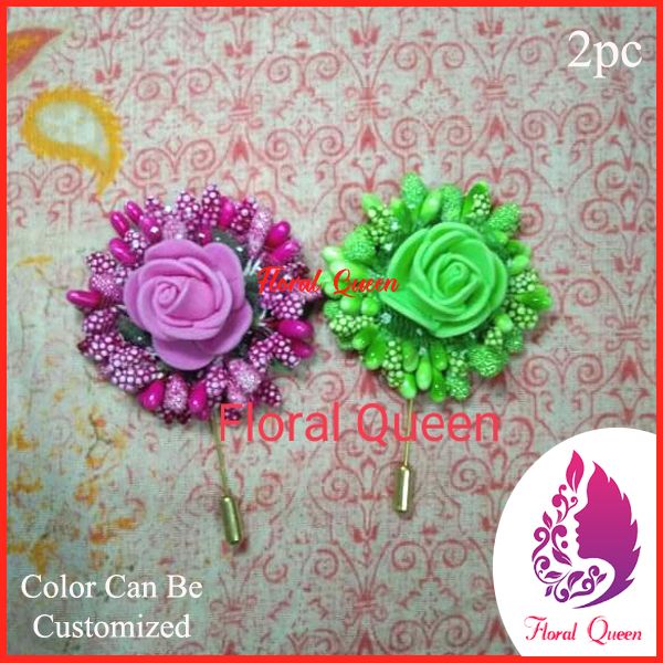 Artificial Flower Hijab Pin for girl and women - 2pc