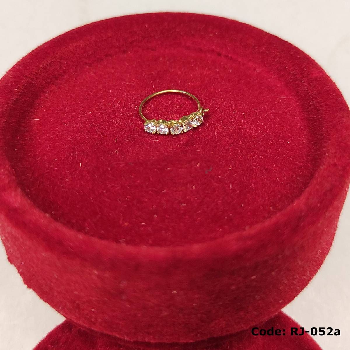 5 Stone Stylish Nose Ring