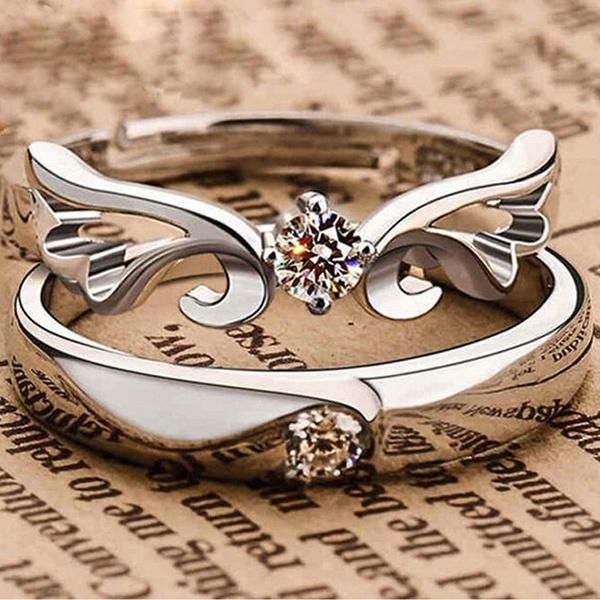 Prince And Princess Crown Couple Finger Ring