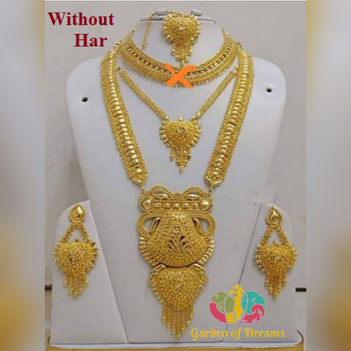 Unique Design Golden Color Jewellery Set
