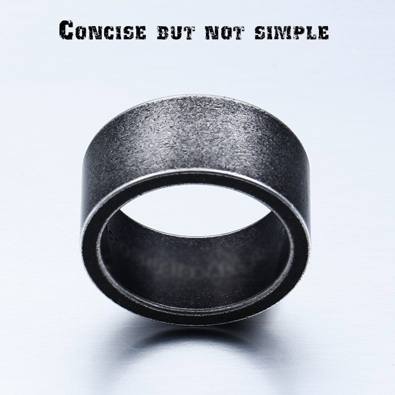 BEIER Viking Ring Punk Gothic Titanium Stainless Steel Serrated tattoo totem For Men Jewelry BR-R088