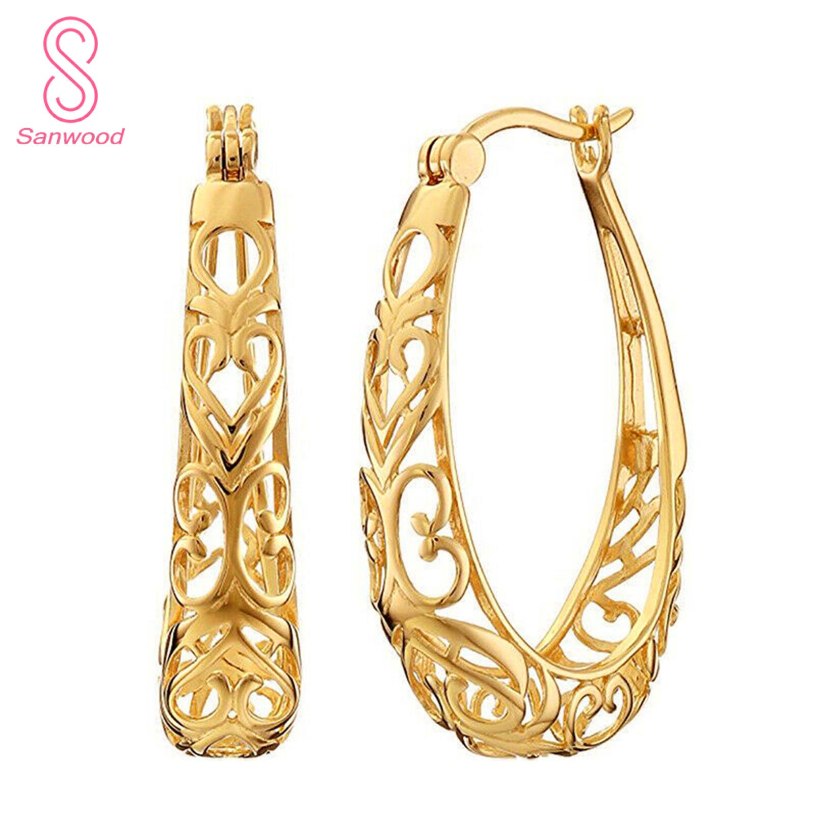 Women Earrings Lightweight Electroplated Geometric Circle Earrings