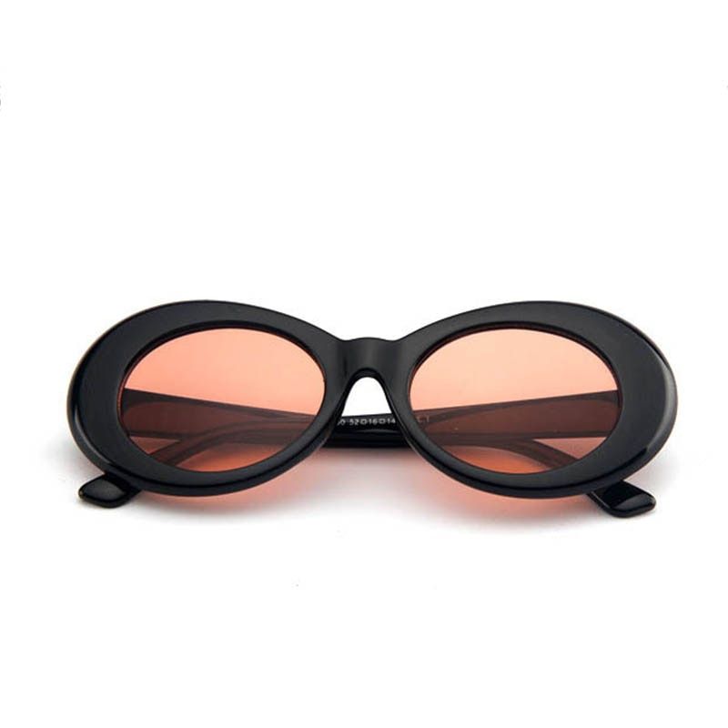 5ZUCZUG Women Oval Sunglasses fashion NIRVANA Kurt Cobain Sunglasses Men Women Vintage Retro Female Male Clear Lens Sun Glasses