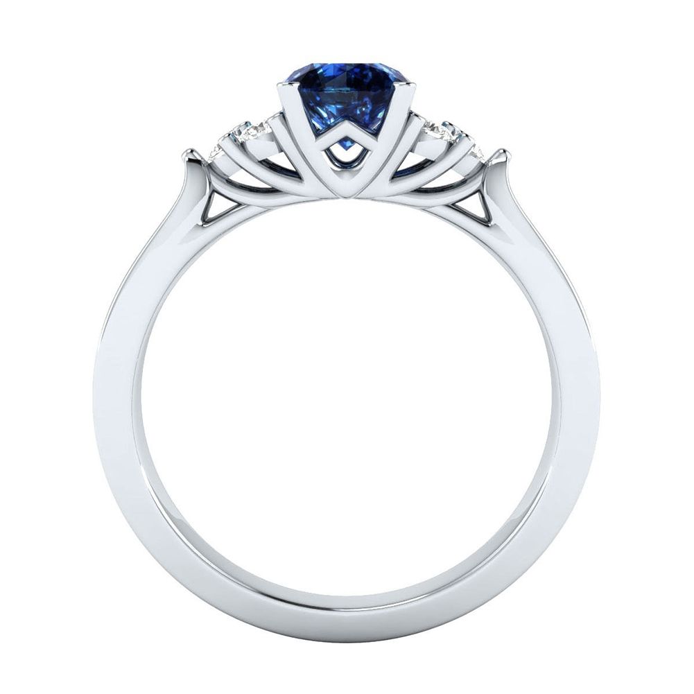 Fashion Women Shiny Zircon Inlaid Engagement Wedding Promise Ring Finger Jewelry