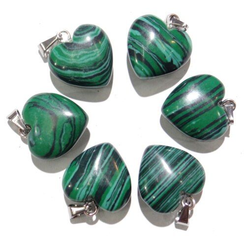 Natural stone Quartz Crystal Opal tiger eye white Turquoises mix stone charms heart pendant for diy jewelry making necklace 30pc