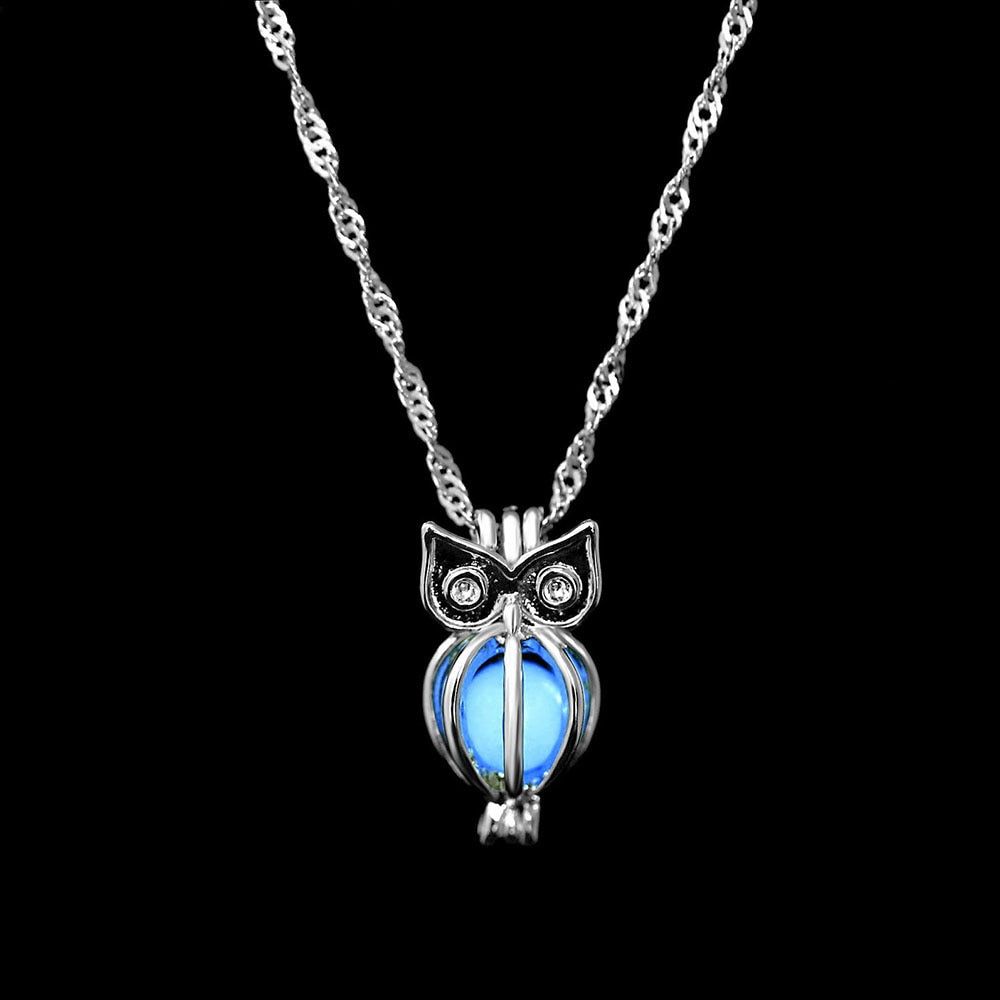 Night luminous beads pendant necklace  new ladies necklace jewelry