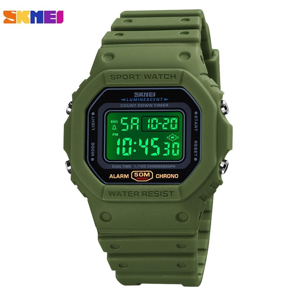 Top Brand SKMEI Fashion LED Display Digital Men's Watch Military Date Stopwatch Clock Male Sport Watches Relogio Masculino 1628