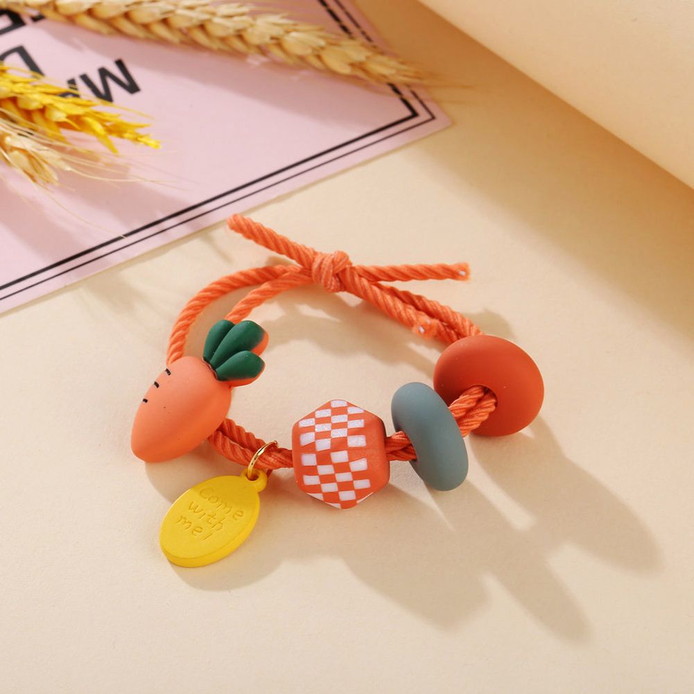 irl Hair Rope Colorful Fruit Cute Elastic Rubber Band Ponytail Headwear Headdress