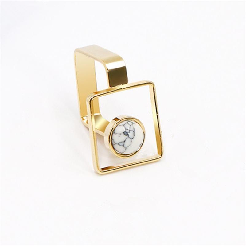 AE-CANFLY Geometric Round Square Big  Finger Ring Boho Ethnic Women Hippie Ring 2D1015
