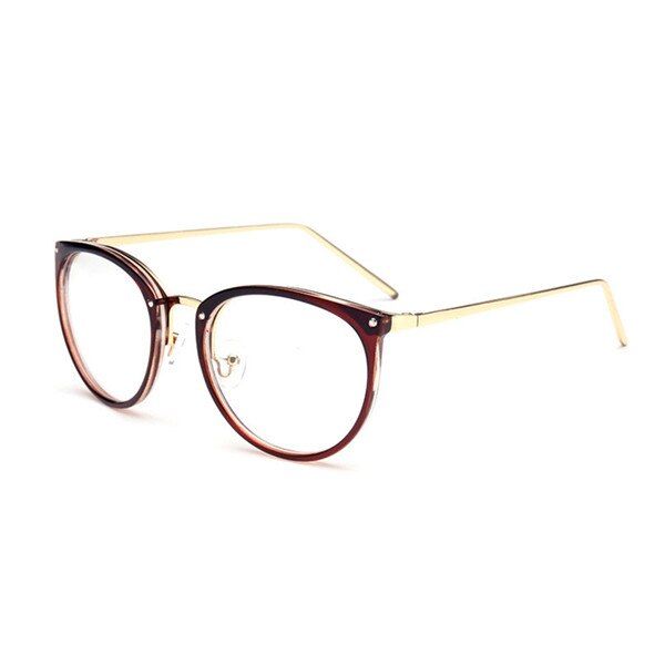 TeaGlasses Transparent Women's Frame Degree Eyeglasses Oversized Cat Eye Glasses Frame Clear Lens Glasses