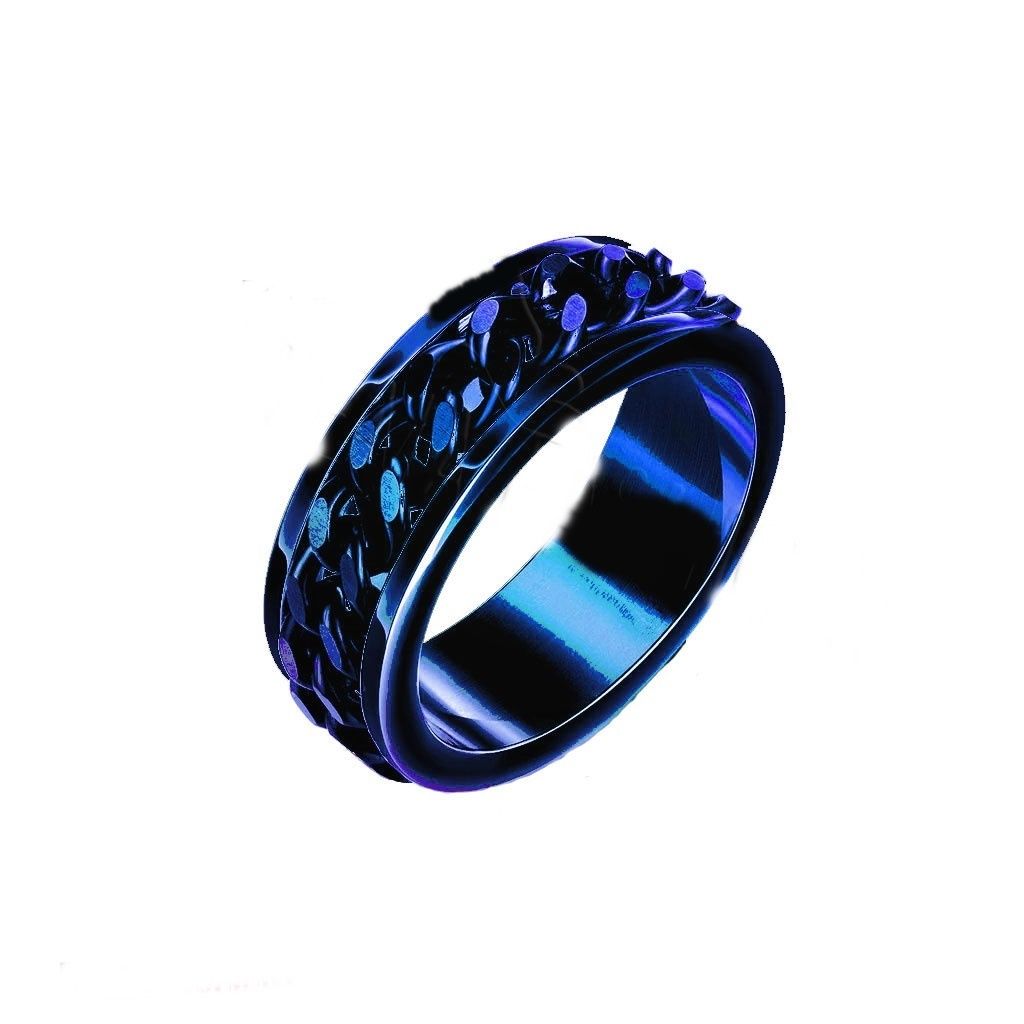 Punk Chain Finger Ring For Men