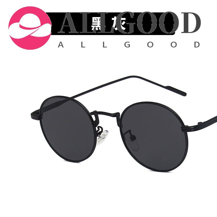 Metal oval sunglasses personality retro trend sunglasses European and American fashion sunglasses women